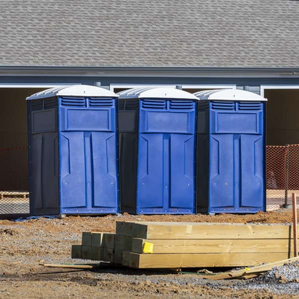 how can i report damages or issues with the porta potties during my rental period in West Miami